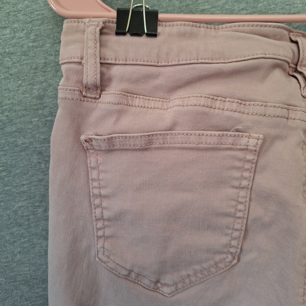 Buffalo David Bitton "Avalon" Size 8 Mid-Rise Pink Skinny Jeans Soft Denim - Picture 13 of 15